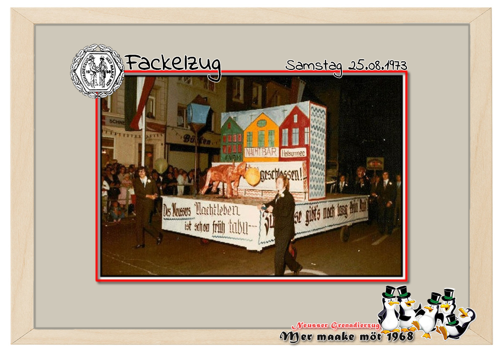Fackel 1973: Des Neussers Nachtleben ist schon früh tabu ...zu Hause gibt’s noch lang kein Ruh