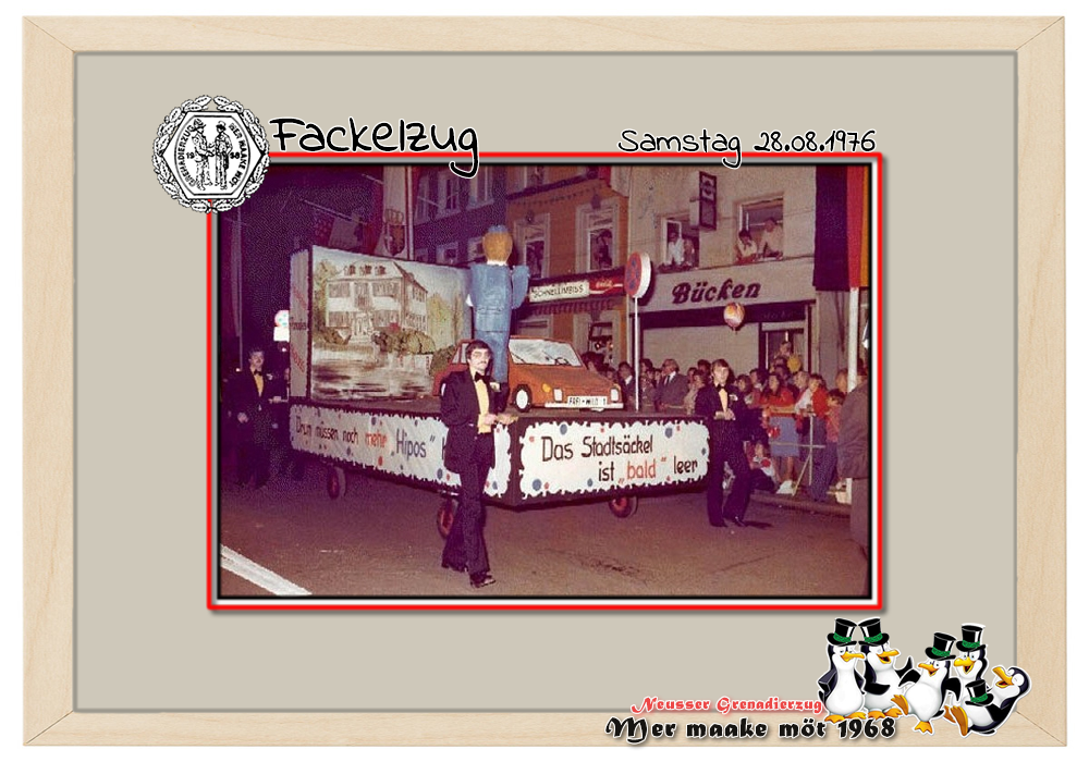 Fackel 1976: Das Stadtsäckel ist bald leer ...dann müssen noch mehr Hipos her?!