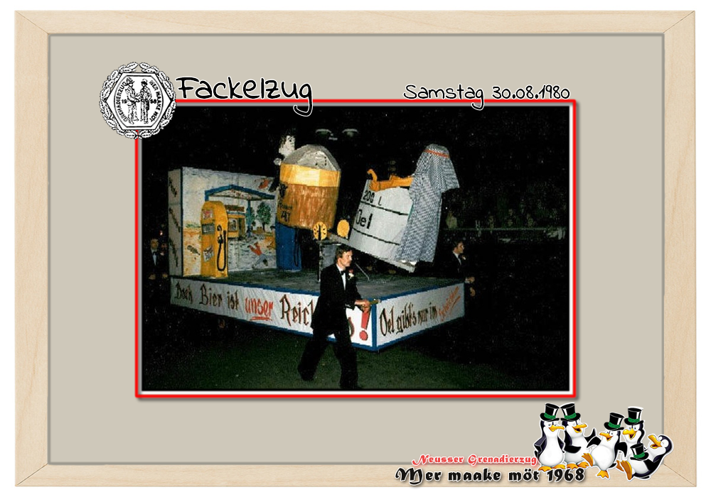 Fackel 1980: Oel gibt`s nur im Scheichtum ...doch Bier ist unser Reichtum!