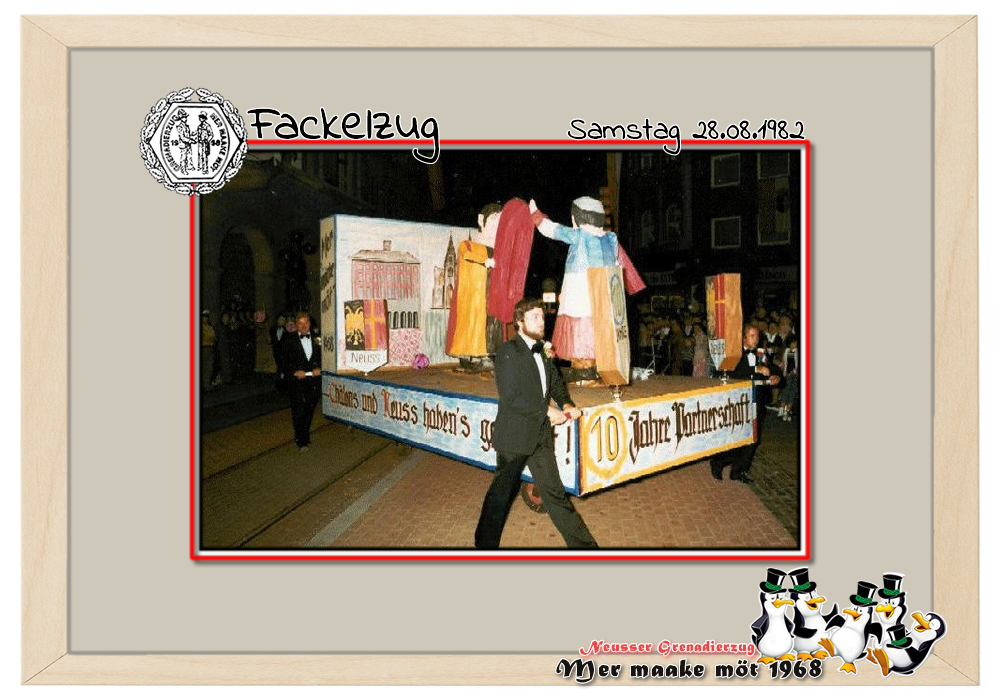 Fackel 1982: 10 Jahre Partnerschaft ...Châlons und Neuss haben es geschafft