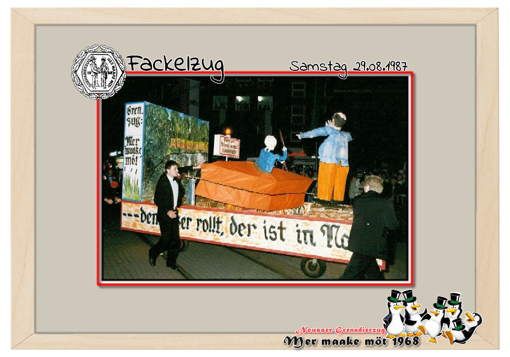 Fackel 1987: Die Erftkanuten sehen rot ...denn wer rollt, der ist in Not!