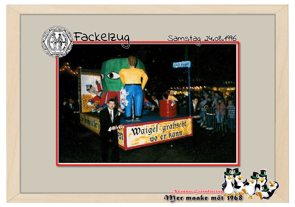 Fackel 1996: Waigel grabscht wo er kann ...der dumme ist der kleine Mann