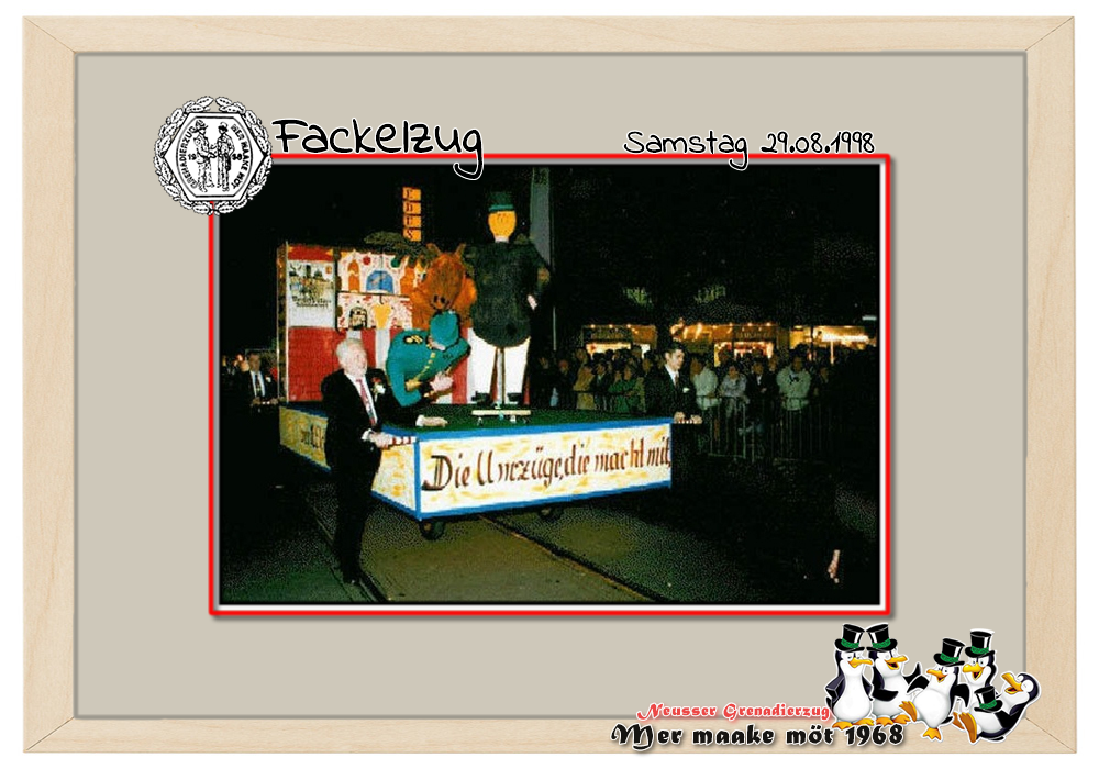 Fackel 1998: Die Umzüge, die macht mit ...wer laut Elchtest ist noch fit