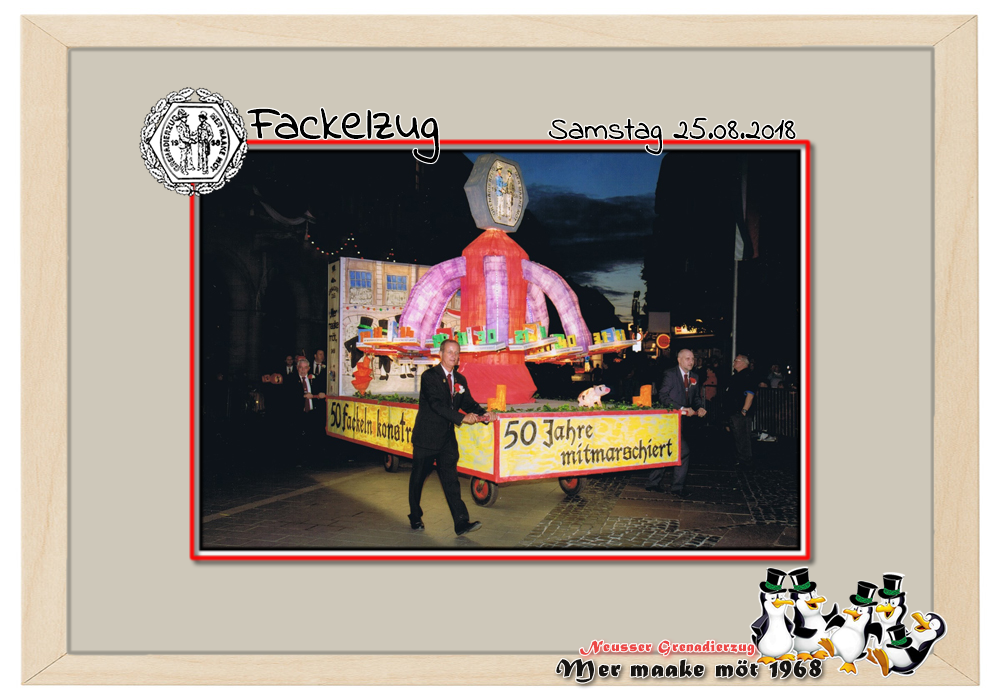 Fackel 2018: 50 Jahre mitmarschiert ...50 Fackeln konstruiert